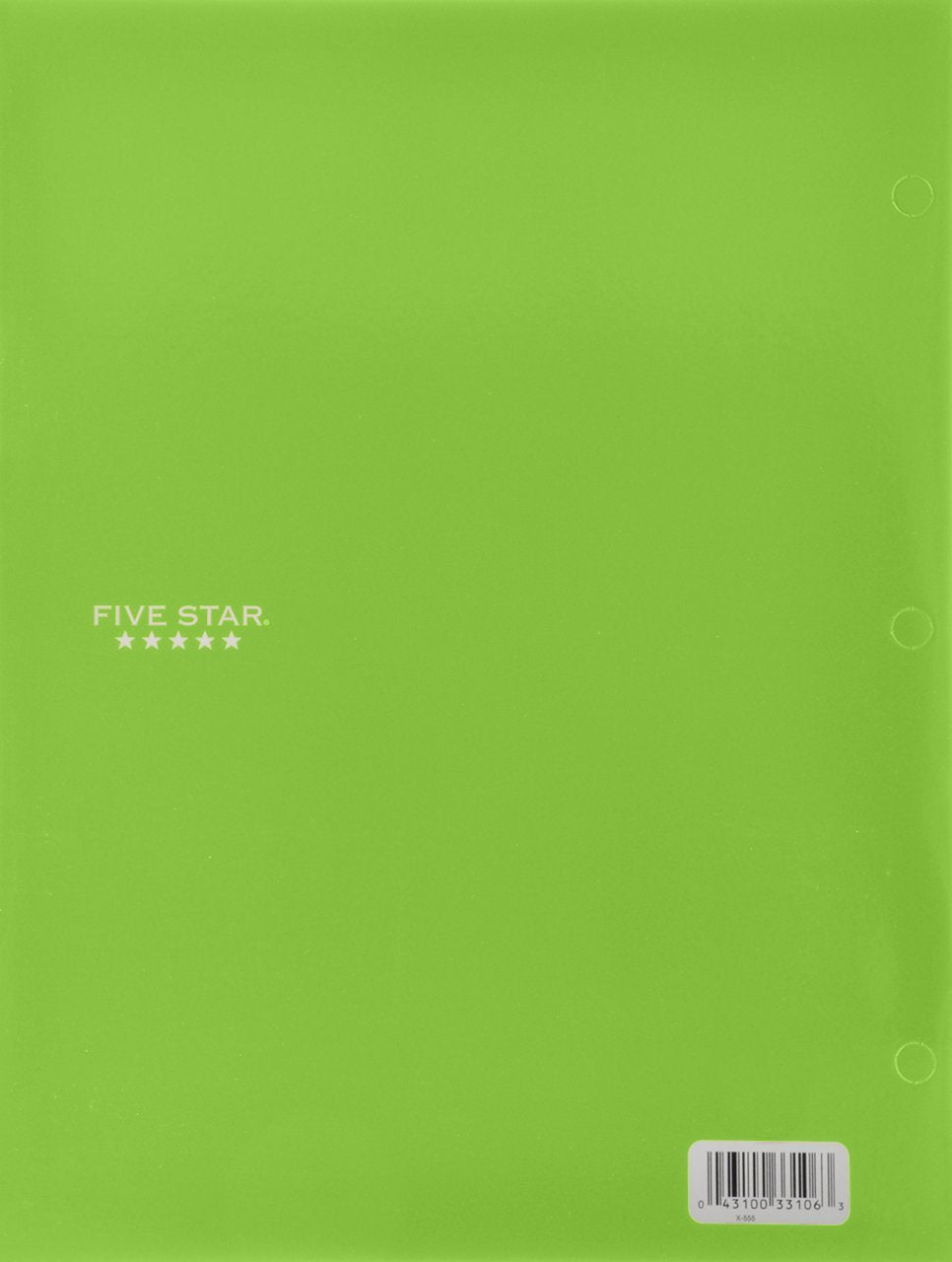 Five Star 2-Pocket Folder, Folders with Pockets, Lime (72895)