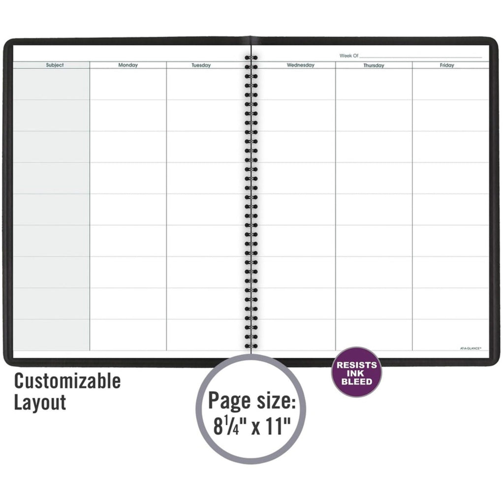 AT-A-Glance Teacher Planner, 8-1/4" x 10-7/8", Undated Weekly & Daily Planner...