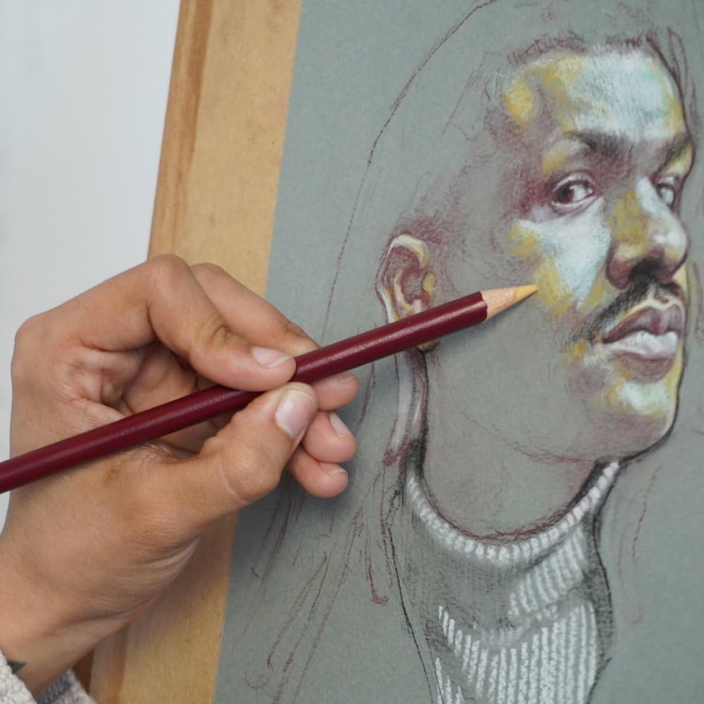 DERWENT Mixed Toned Paper Pad A5, 120gsm, 20 Sheets, Double-Sided Smooth & Te...