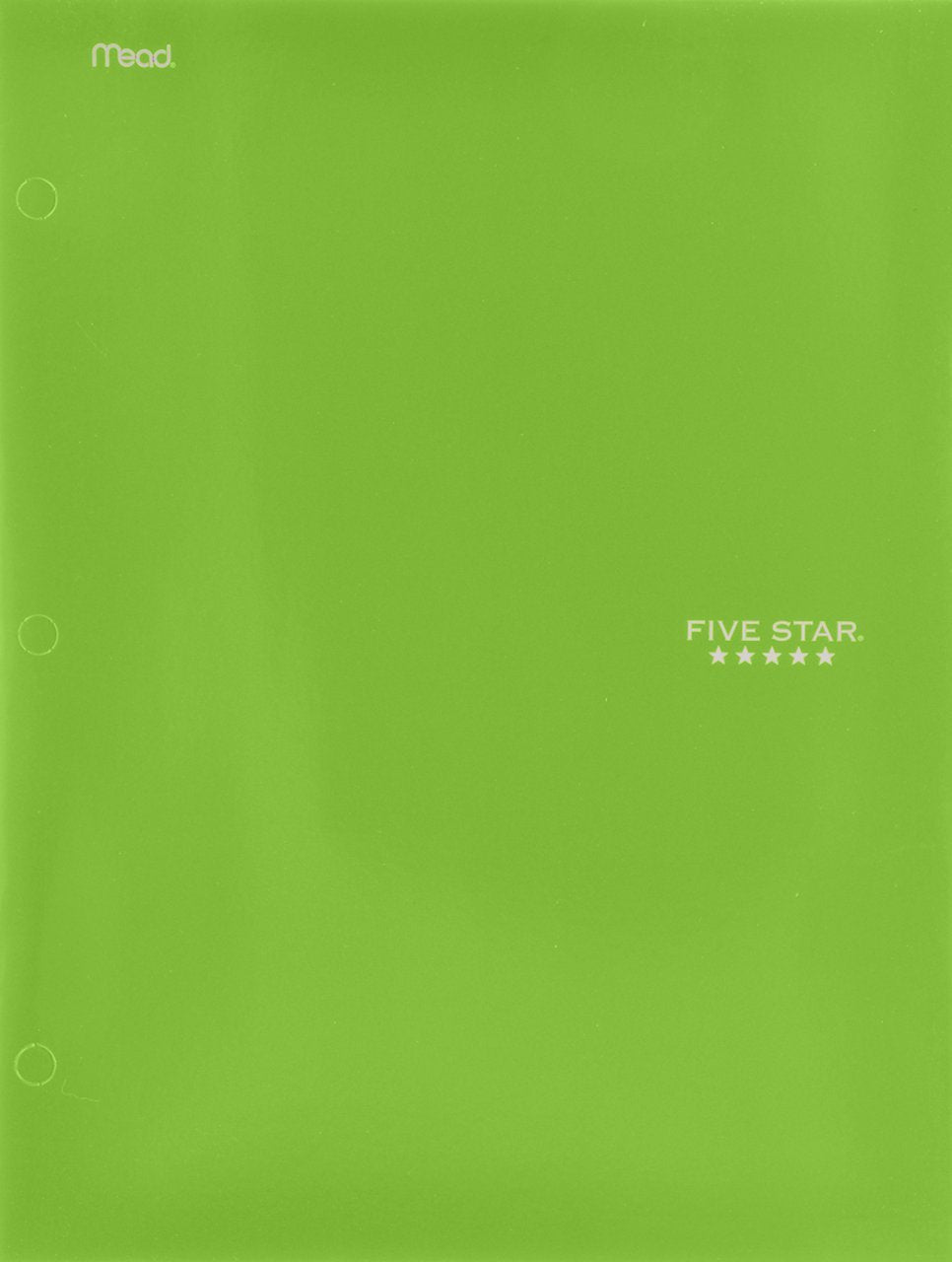 Five Star 2-Pocket Folder, Folders with Pockets, Lime (72895)