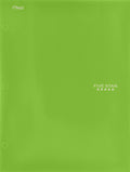 Five Star 2-Pocket Folder, Folders with Pockets, Lime (72895)