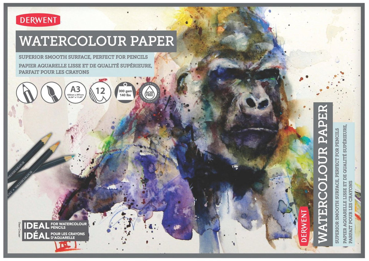 Derwent Watercolor Paper Pad, A3